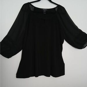 Elegant Black Women's Top